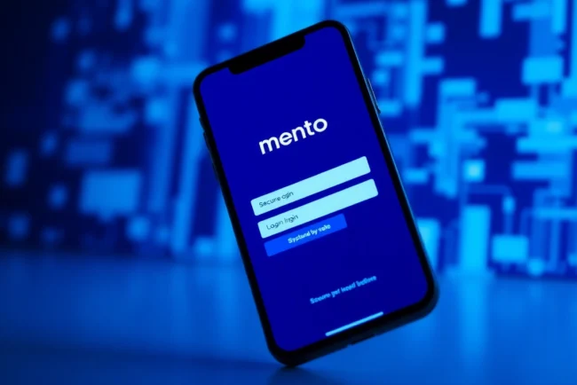 Mentot login interface on a smartphone with secure, user-friendly design, highlighting easy access for players and trusted security features.