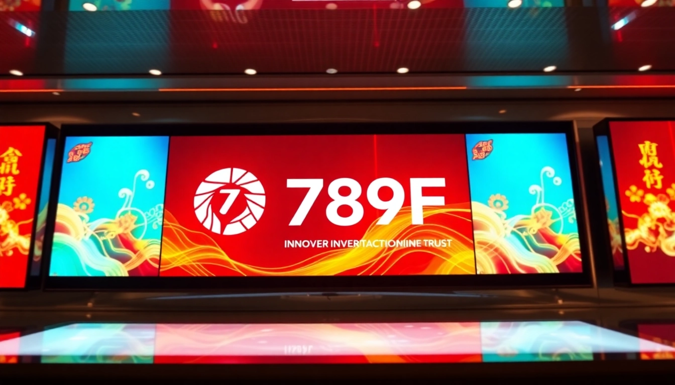 789F platform interface with vibrant colors and Asian design elements, highlighting user engagement and trustworthiness for online gaming.