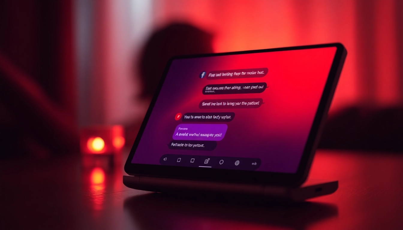 A captivating virtual chat interface with an AI chatbot.