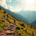 Hiking enthusiasts exploring scenic trails in Indonesia, capturing the spirit of adventure and nature searching for hike experiences.