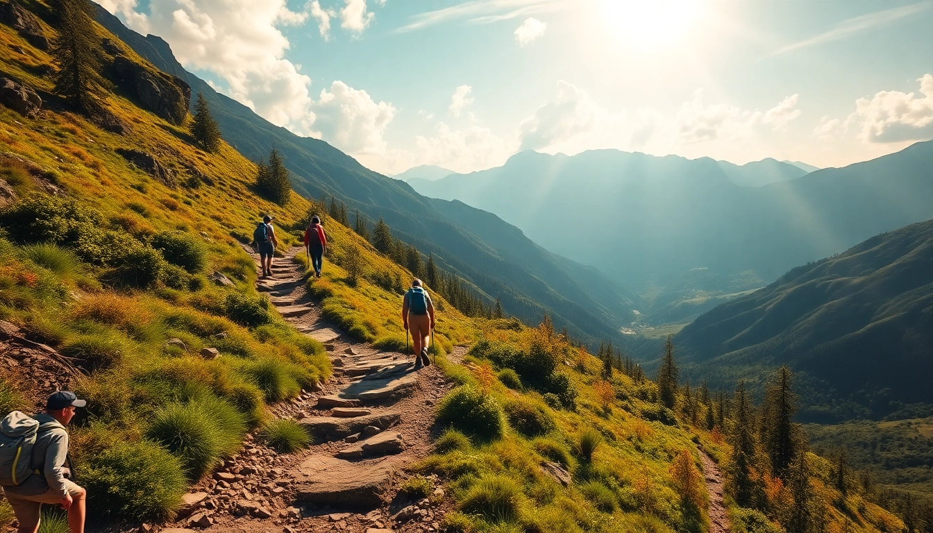 Hiking enthusiasts exploring scenic trails in Indonesia, capturing the spirit of adventure and nature searching for hike experiences.