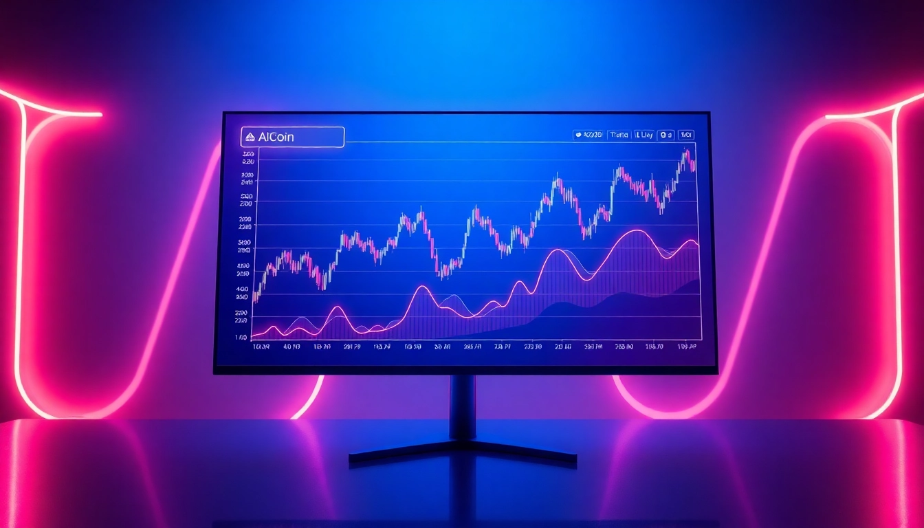 AICoin real-time market data displayed on a sleek digital chart, highlighting trading trends and analysis for investors.