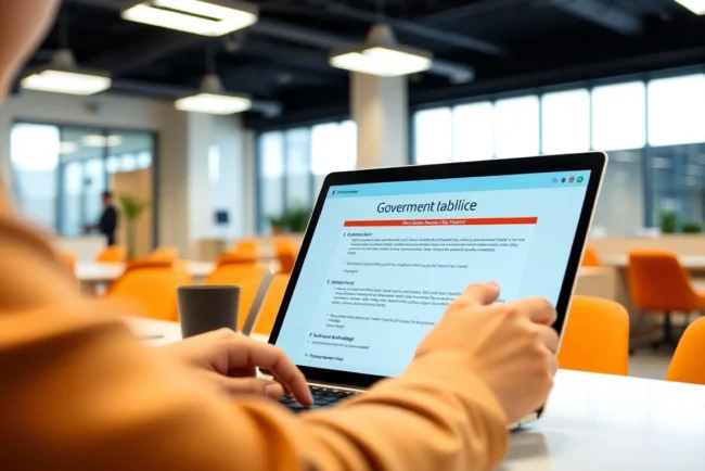 Free Job Alert notifications displayed on a computer screen with official government documents