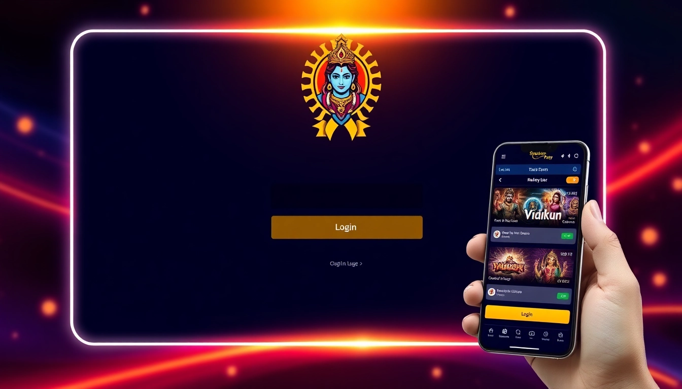 Secure Mahadev book login screen with user credentials on a mobile device, highlighting easy