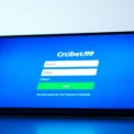 Guide showing Cricbet99 login process on a smartphone with focus on secure login steps and