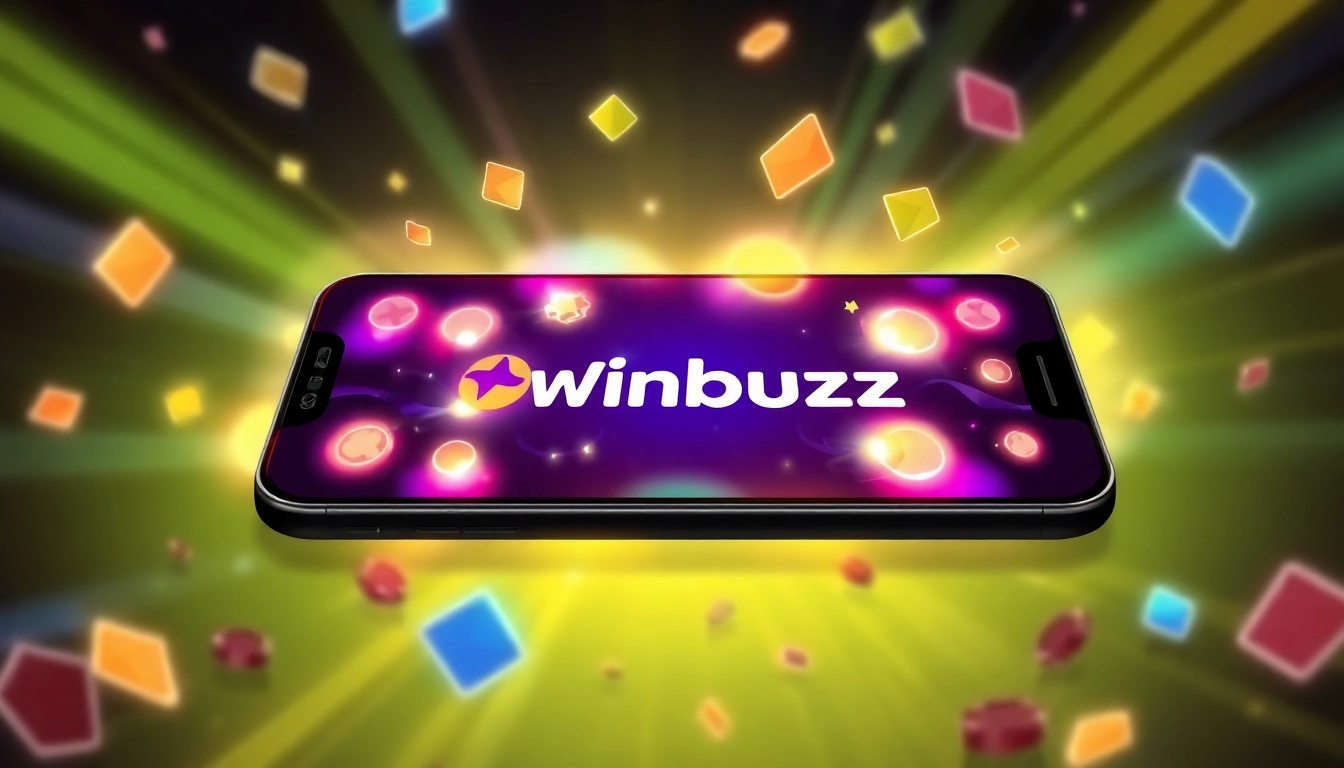Winbuzz Apk mobile app interface showcasing online betting games and features for users in India