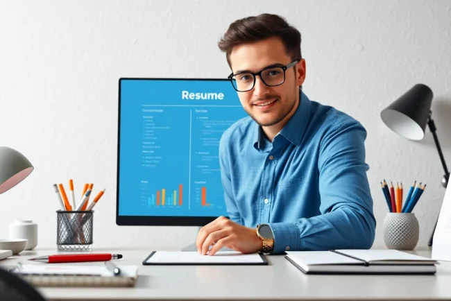 Skilled professional creating affordable resume services with modern digital tools for job success