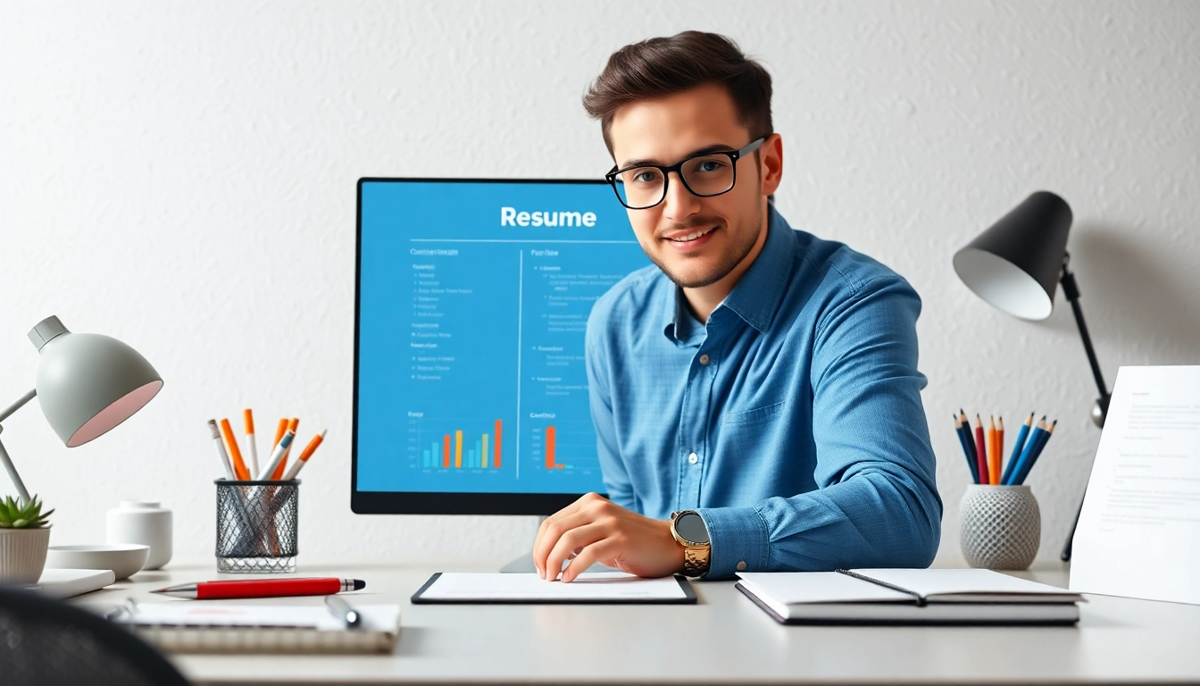 Skilled professional creating affordable resume services with modern digital tools for job success