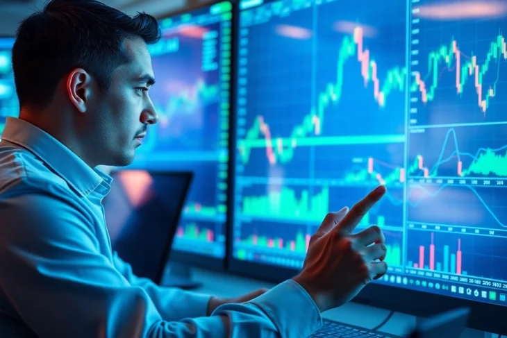 Trading view platform showcasing detailed market charts for technical analysis and trading decisions