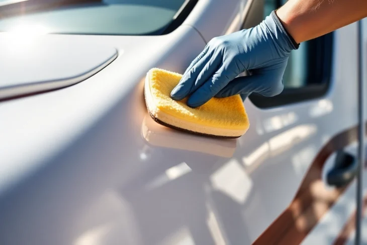 Learn how to apply Wohnmobil Politursiegelung to protect and shine your camper van effectively