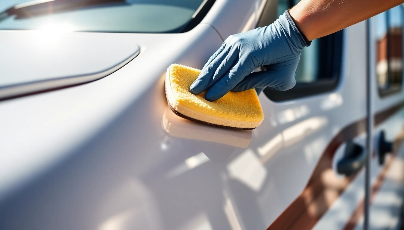 Learn how to apply Wohnmobil Politursiegelung to protect and shine your camper van effectively