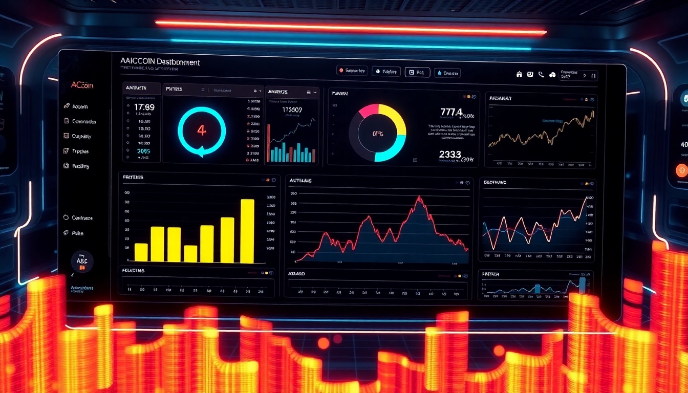 Advanced aicoin market analysis dashboard with real-time data visualization and digital asset